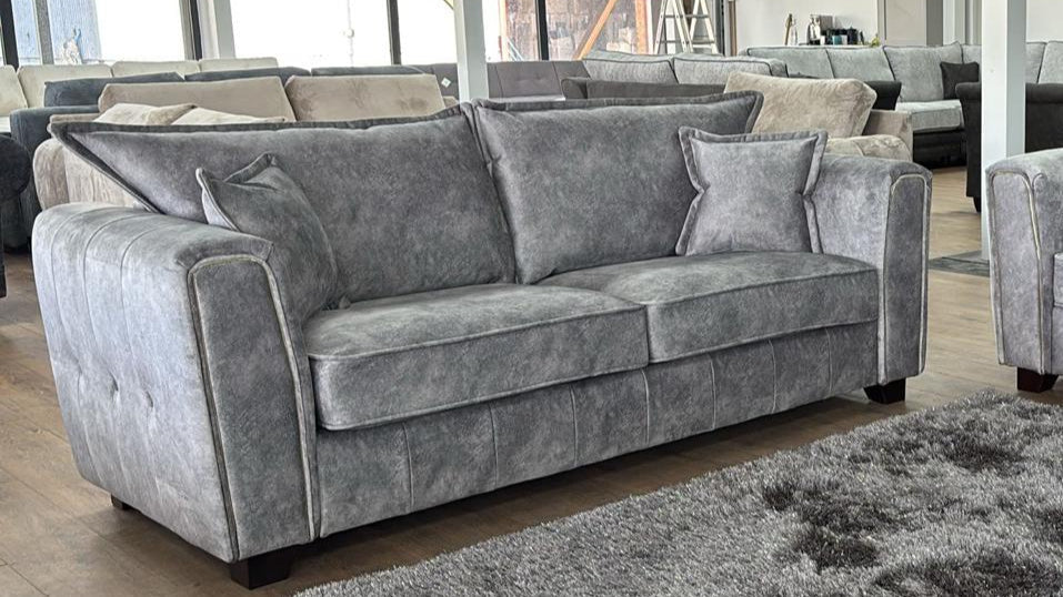 Serena Sofa Grey 3 Seater - Ready2Go Furniture