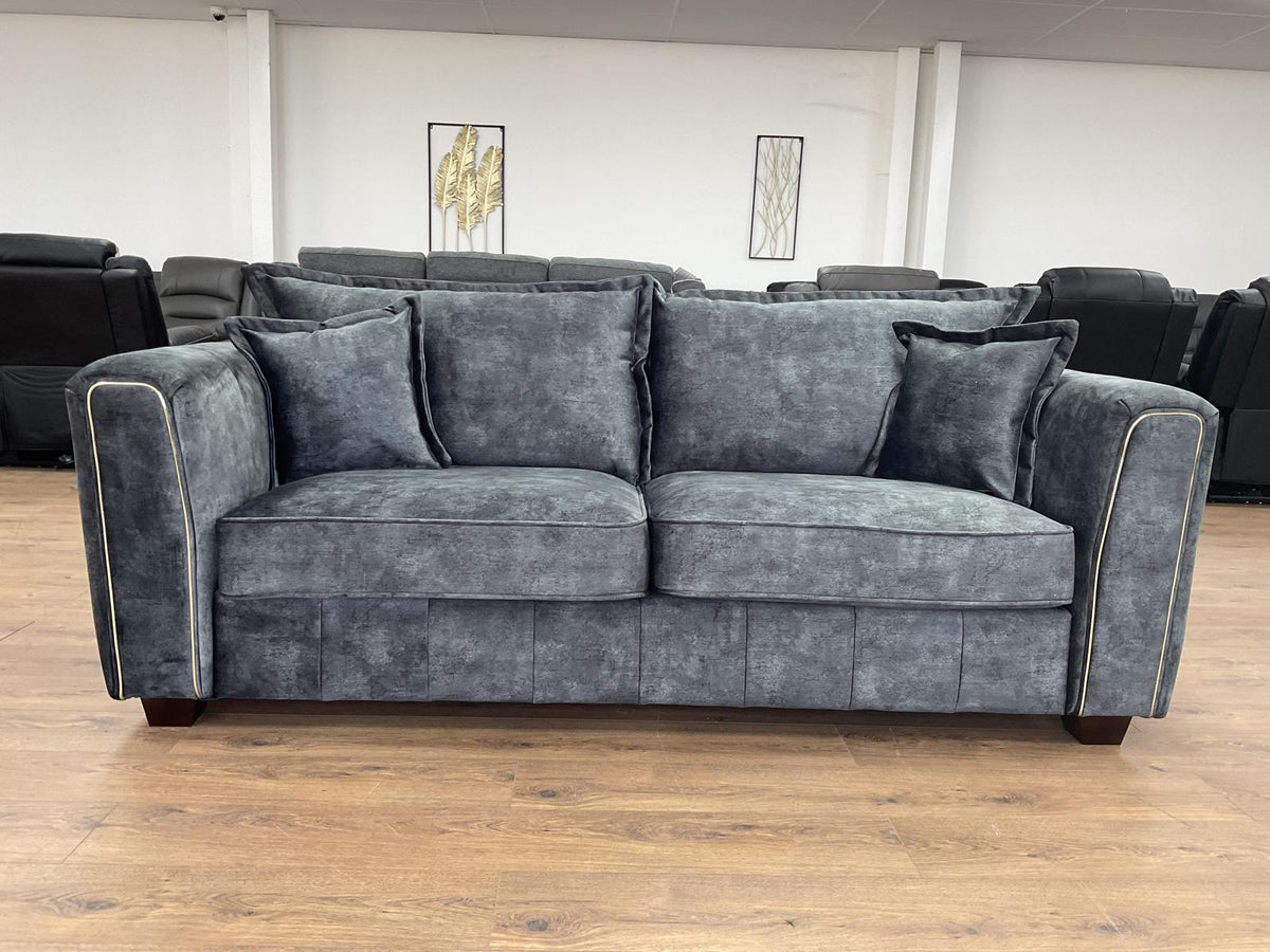 Serena Sofa Black 3 Seater - Ready2Go Furniture