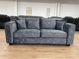 Serena Sofa Black 3 Seater - Ready2Go Furniture