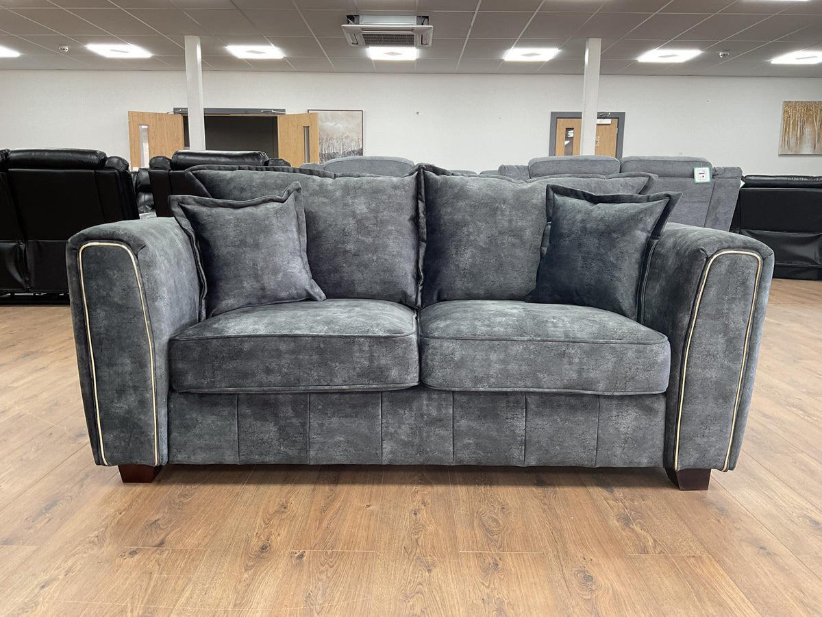 Serena Sofa Black 2 Seater - Ready2Go Furniture