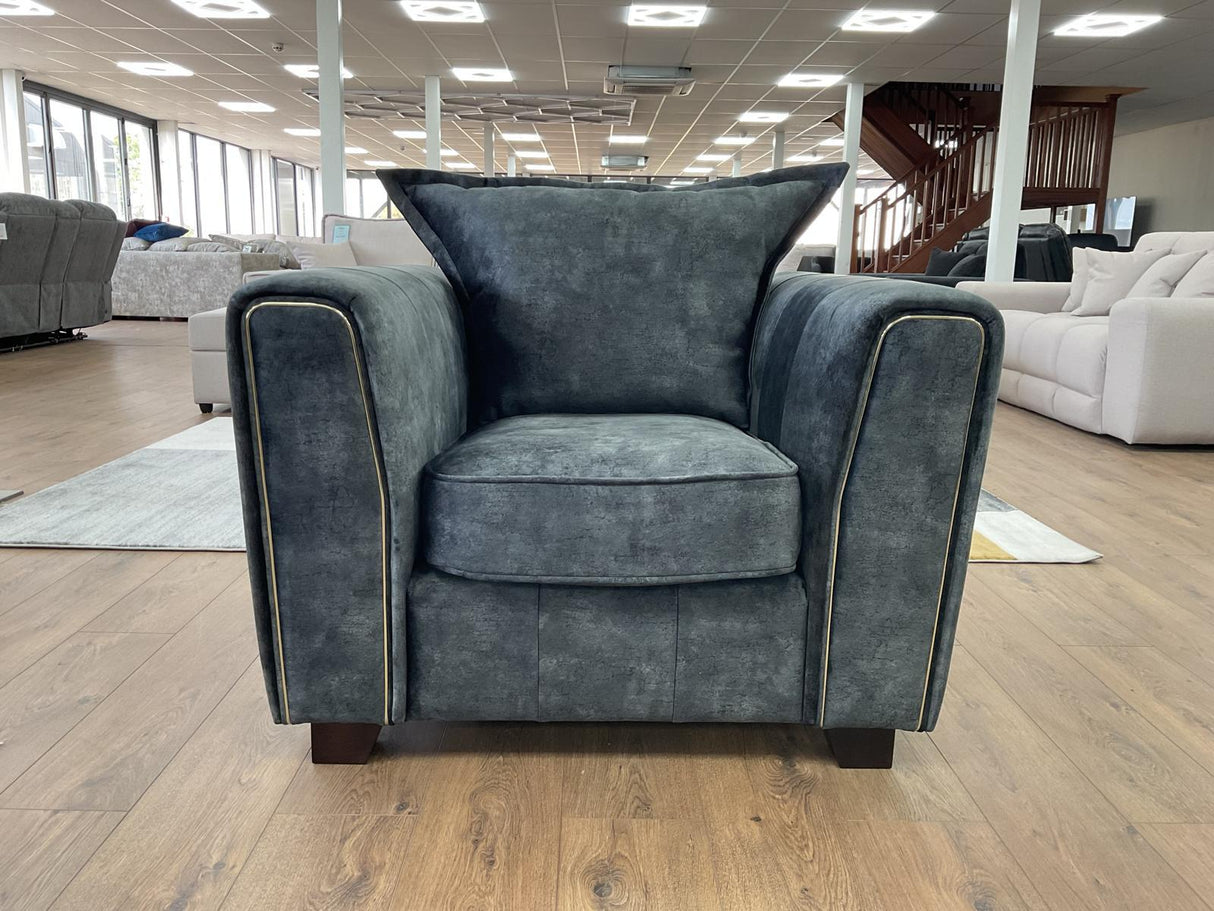 Serena Sofa Black Armchair - Ready2Go Furniture