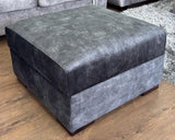 Serena Sofa Black Footstool - Ready2Go Furniture