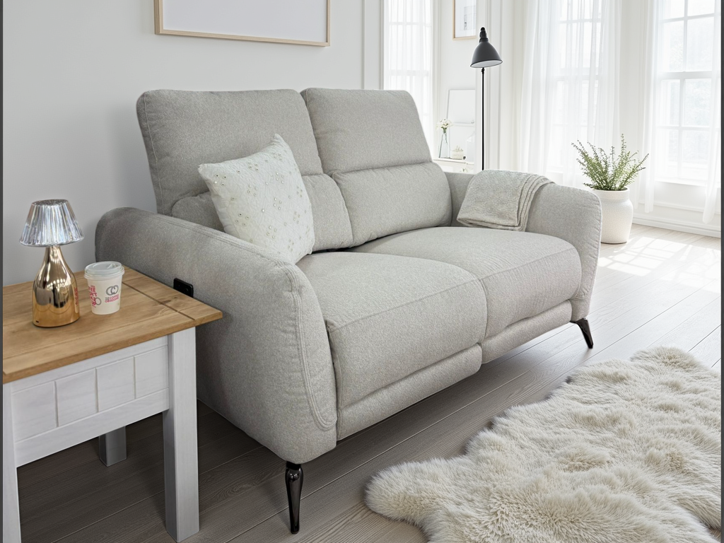 Sorrento Electric Recliner Beige 2 Seater - Ready2Go Furniture