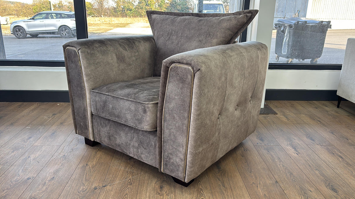 Serena Sofa Brown Armchair - Ready2Go Furniture