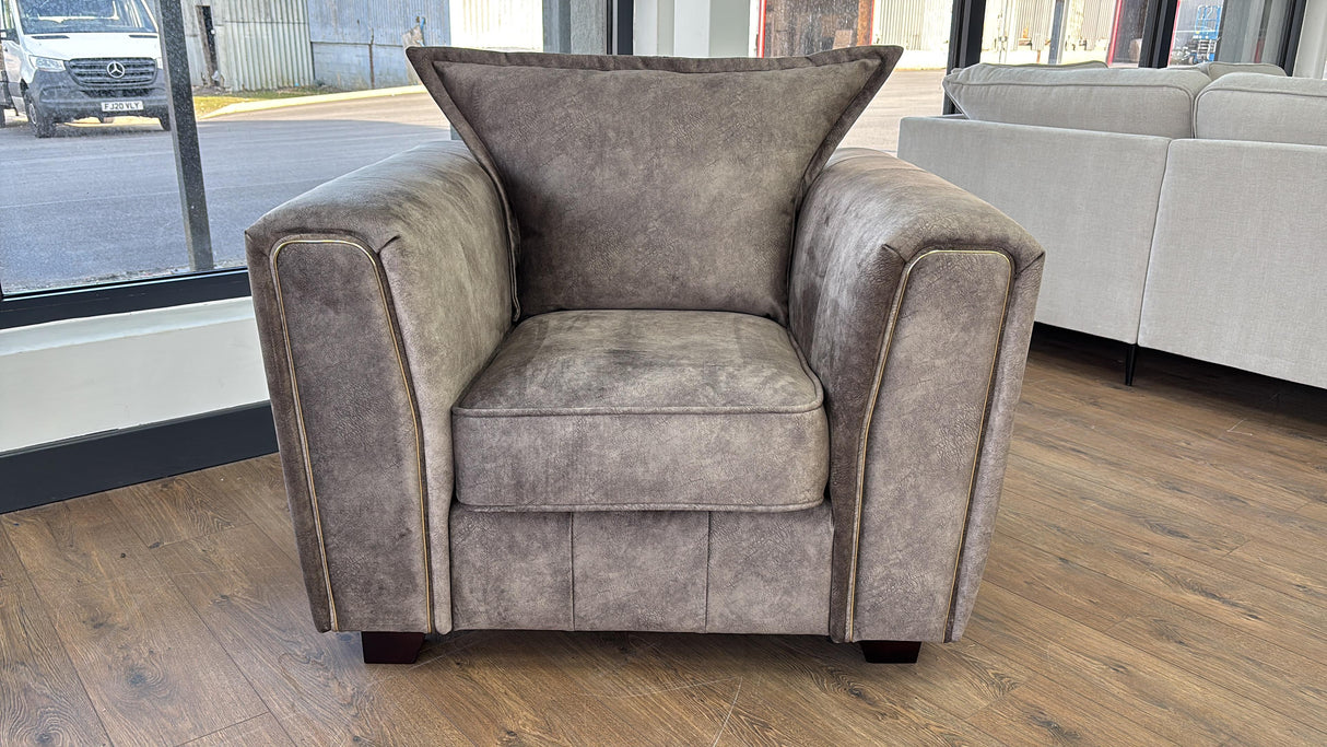 Serena Sofa Brown Armchair - Ready2Go Furniture