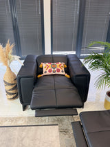 Richmond Electric Recliner Sofa Black Armchair - Ready2Go Furniture