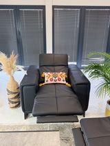 Richmond Electric Recliner Sofa Black Armchair - Ready2Go Furniture