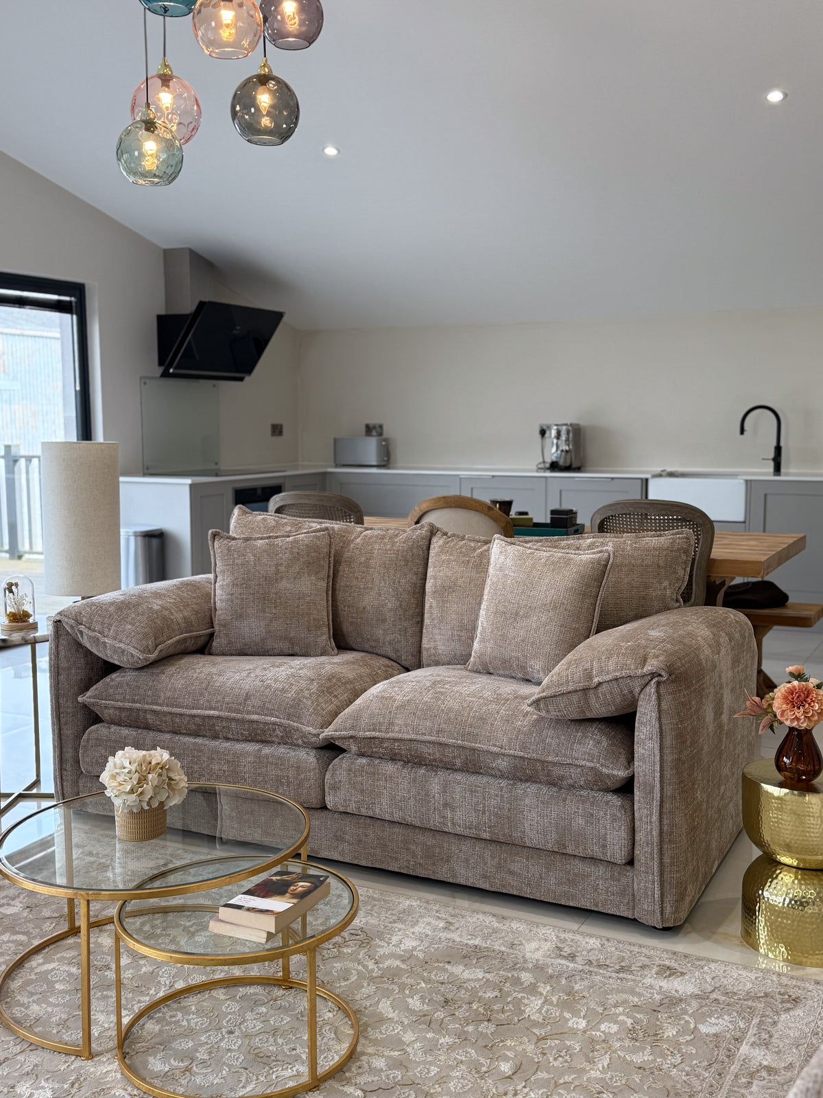 Solaya Sofa Beige 3 Seater - Ready2Go Furniture