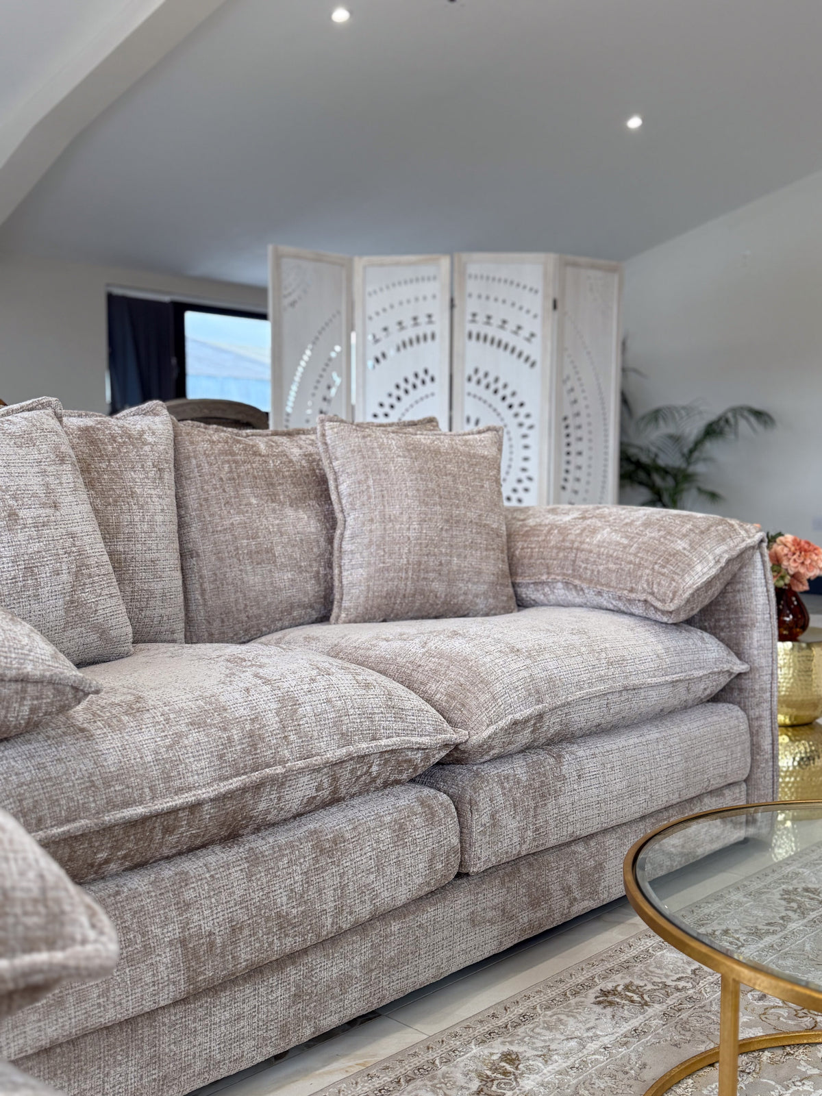 Solaya Sofa Beige 3 Seater - Ready2Go Furniture
