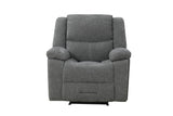 Grey Linen Fabric Manual Recliner Chair