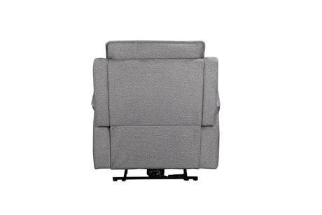 Greige Fabric Upholstered Electric Recliner Chair