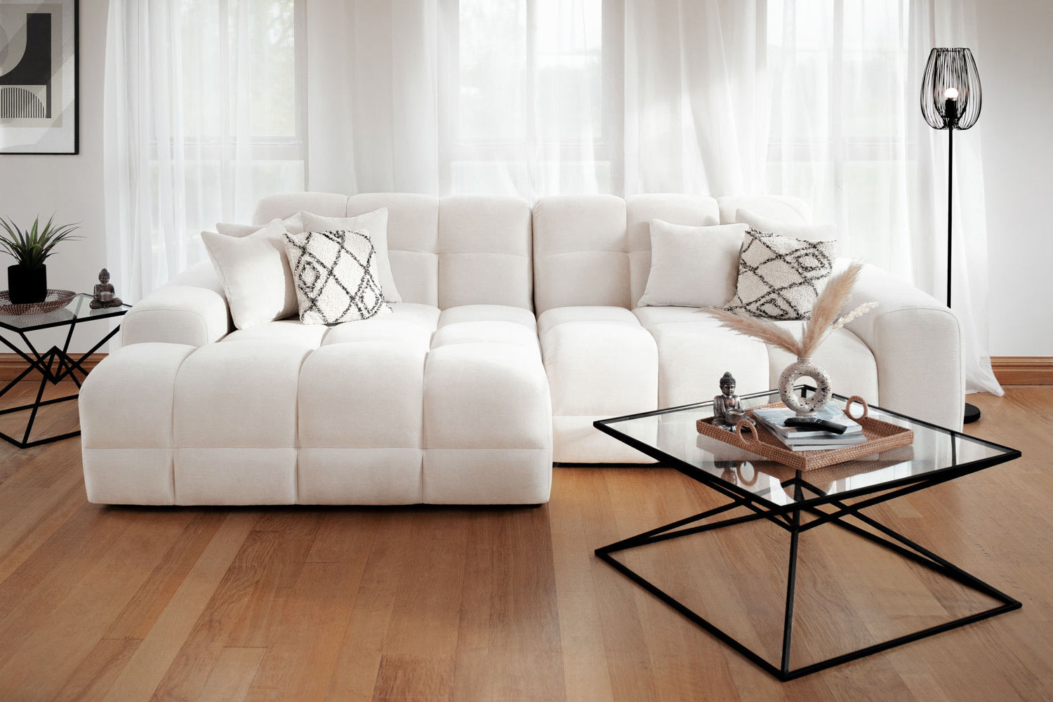 Portland Left-Hand Corner Sofa – Modern Comfort & Style - Ready2GoFurniture 
