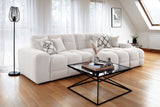 Natural Beige Fabric Right Hand Facing Corner Sofa