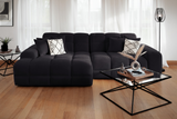 Jacob Sofa Black Left Hand Facing Corner - Ready2Go Furniture