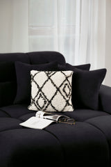 Jacob Sofa Black Right Hand Facing Corner - Ready2Go Furniture
