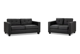 Scottsdale 3 & 2 Seater Sofa Set – Modern Faux Leather Design - Ready2GoFurniture 
