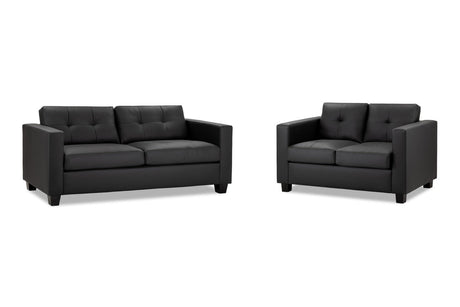 Scottsdale 3 & 2 Seater Sofa Set – Modern Faux Leather Design - Ready2GoFurniture 
