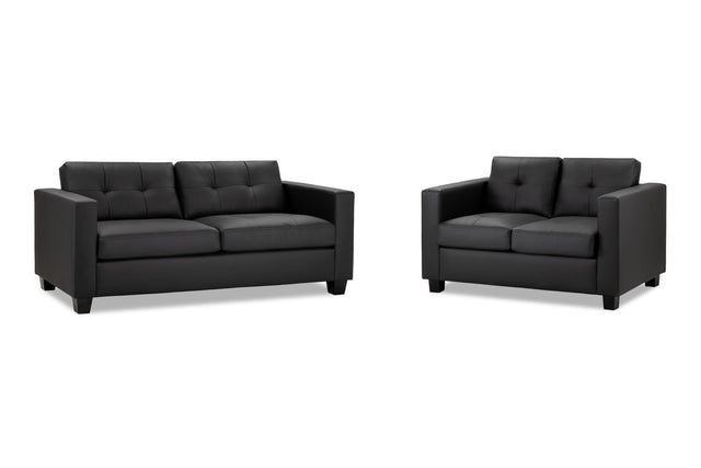 Scottsdale 3 & 2 Seater Sofa Set – Modern Faux Leather Design - Ready2GoFurniture 