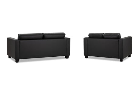 Scottsdale 3 & 2 Seater Sofa Set – Modern Faux Leather Design - Ready2GoFurniture 