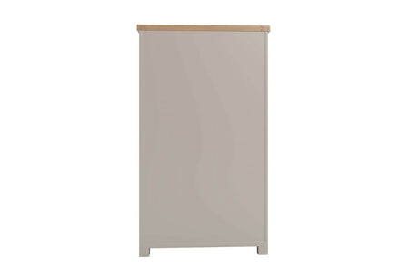 Taupe Wooden 2 Door 1 Drawer Full Length Larder with Baskets