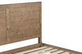Rustic Pine Wooden King Size Bed Frame with Solid Legs