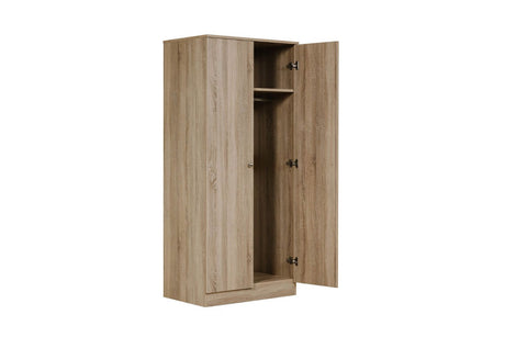 Levi Wardrobe 2 Door Oak