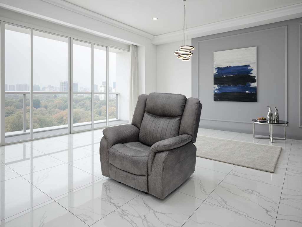 Leon Electric Recliner Sofa Grey Armchair - Ready2Go Furniture