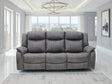 Grey Fabric 3 Seater Electric Recliner Sofa