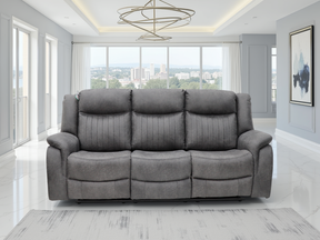 Leon Electric Recliner Sofa Grey 3 Seater - Ready2Go Furniture