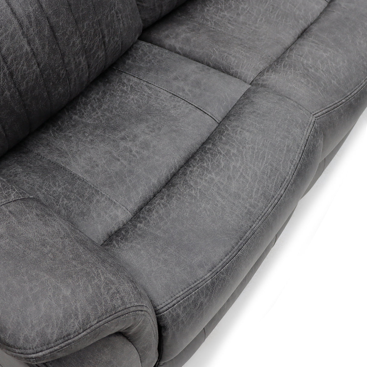 Leon Electric Recliner Sofa Grey 3 Seater - Ready2Go Furniture