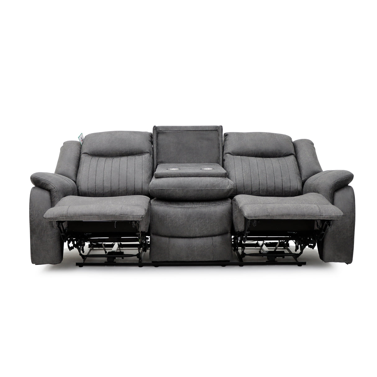 Leon Electric Recliner Sofa Grey 3 Seater - Ready2Go Furniture