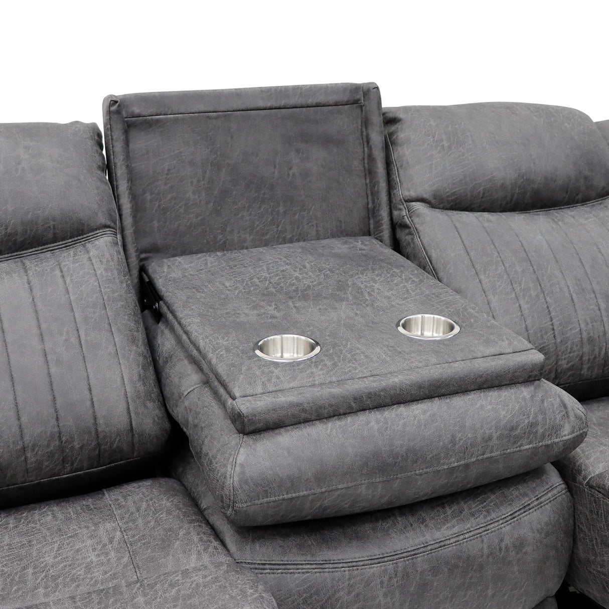 Leon Electric Recliner Sofa Grey 3 Seater - Ready2Go Furniture