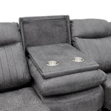 Leon Electric Recliner Sofa Grey 3 Seater - Ready2Go Furniture