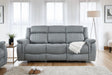 Linden Electric Recliner Sofa Grey 3 Seater - Ready2Go Furniture