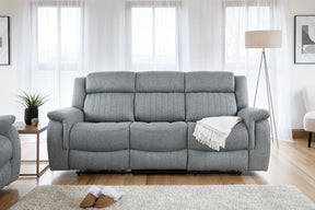 Linden Electric Recliner Sofa Grey 3 Seater - Ready2Go Furniture