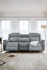 Linden Electric Recliner Sofa Grey 3 Seater - Ready2Go Furniture