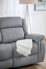 Linden Electric Recliner Sofa Grey 3 Seater - Ready2Go Furniture