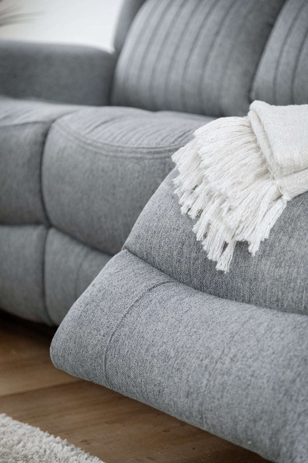 Linden Electric Recliner Sofa Grey 3 Seater - Ready2Go Furniture