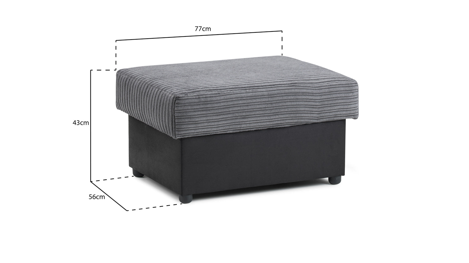 Arles Footstool – Stylish, Comfy & the Perfect Sofa Accessory - Ready2GoFurniture 