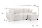 Luki Sofabed Beige Universal Corner