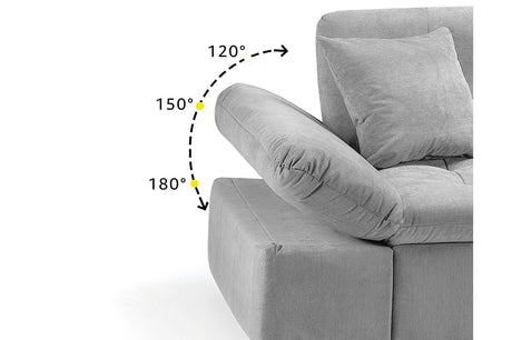 Malvi Left-Hand Corner Sofabed – Stylish, Comfy & Practical - Ready2GoFurniture 