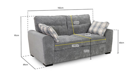 Evora 3 Seater Sofa – Spacious, Stylish & Comfortable - Ready2GoFurniture 