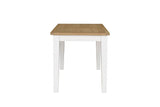 Cashmere Wooden Extending Dining Table Oak Top 120 to 160cm