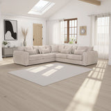 Mocha Velvet Large Corner Group Sofa 5 Seater