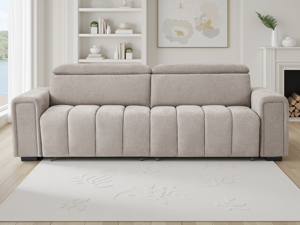 Molly Electric Sofabed Beige 3 Seater - Ready2Go Furniture
