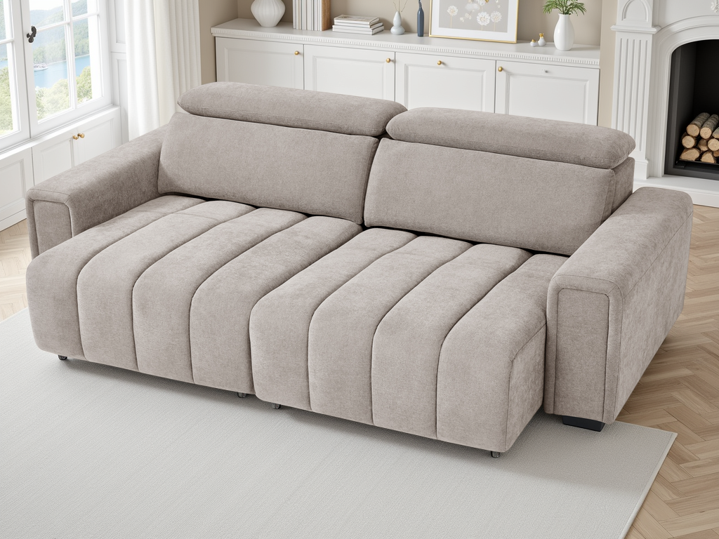 Molly Electric Sofabed Beige 3 Seater - Ready2Go Furniture
