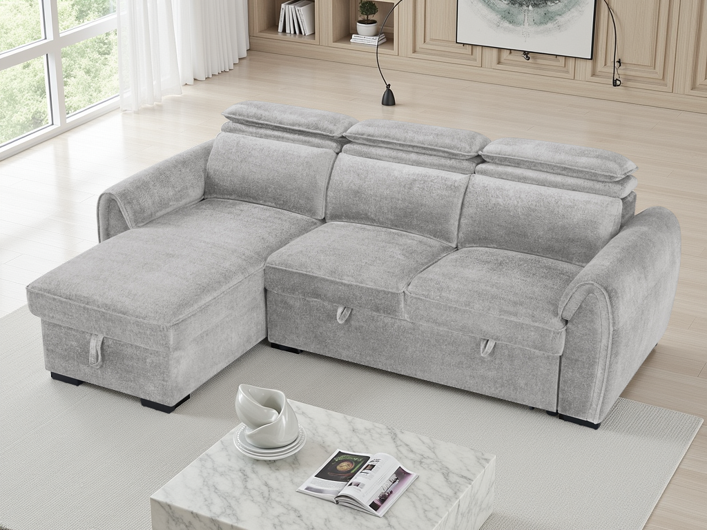 Montrose Sofabed Grey Universal Corner - Ready2Go Furniture