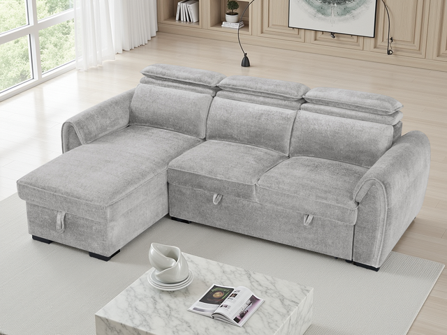 Montrose Sofabed Grey Universal Corner - Ready2Go Furniture