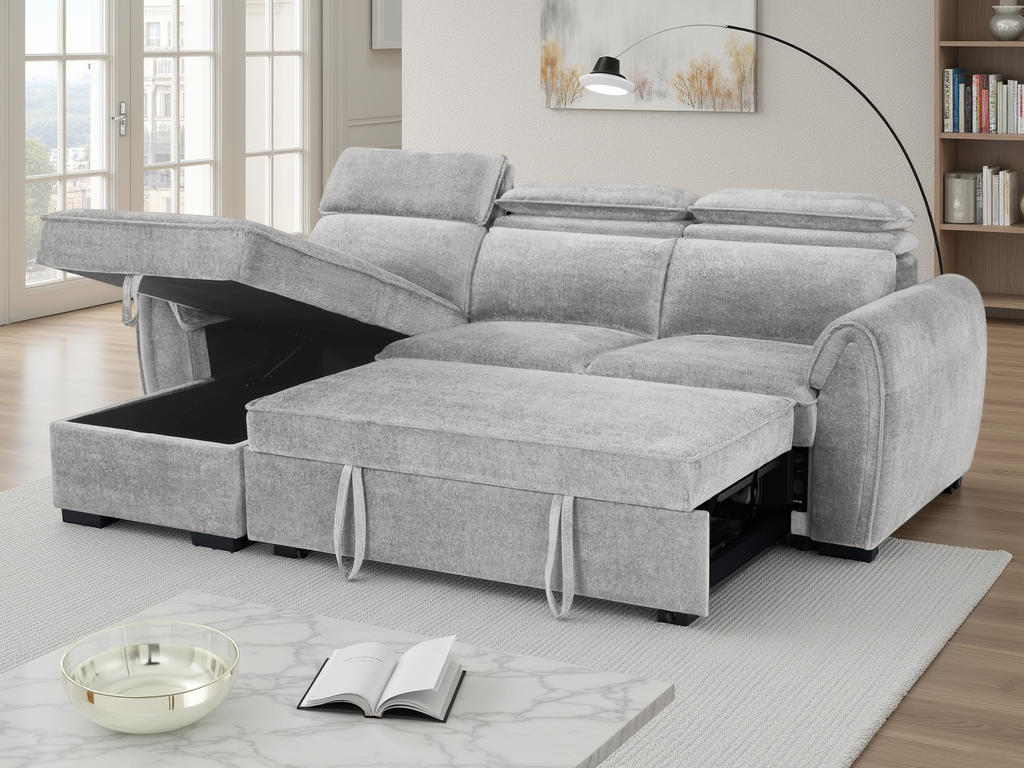 Montrose Sofabed Grey Universal Corner - Ready2Go Furniture