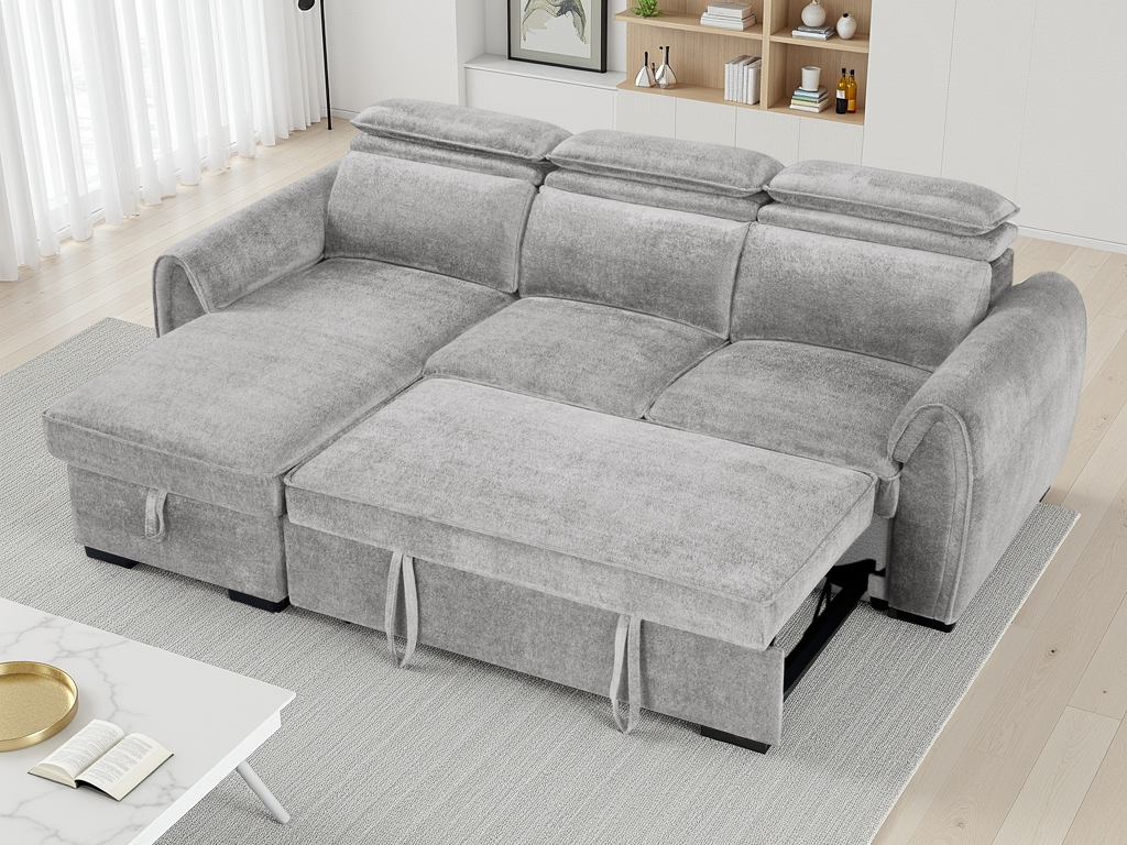 Montrose Sofabed Grey Universal Corner - Ready2Go Furniture